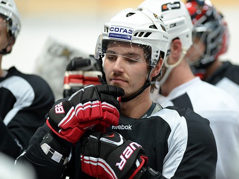 Раскатка "Авангарда" в Екатеринбурге перед матчем с "Автомобилистом" 19 сентября 2013