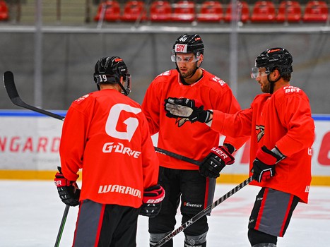 Тренировка «Авангарда» перед турниром Пучкова