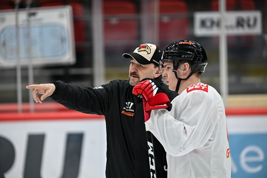 Раскатка «Авангарда» перед матчем с «Барысом»