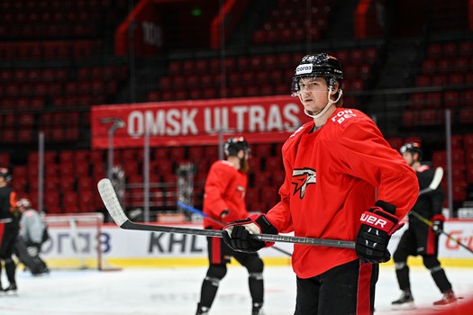 Раскатка «Авангарда» перед матчем с «Салаватом Юлаевым»