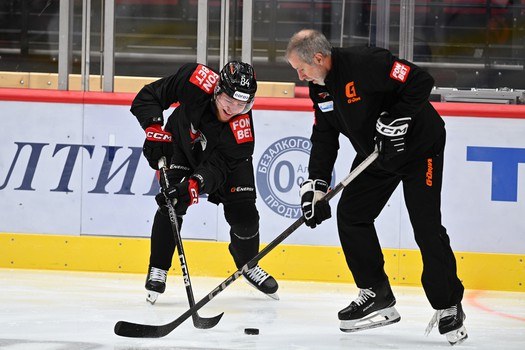 Первая тренировка Владимира Ткачева с основным составом