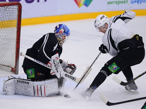 Раскатка "Авангарда" перед матчем с "Витязем"  5 января 2014 г.