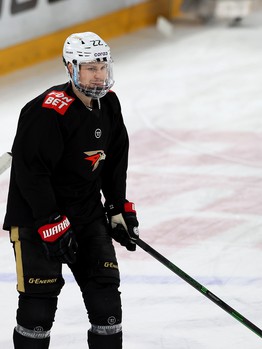 Раскатка «Авангарда» перед матчем в Череповце