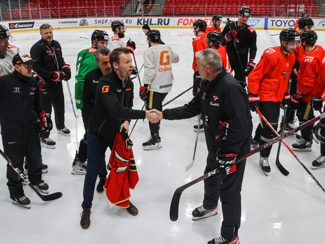 Даниил Квят на тренировке «Авангарда»