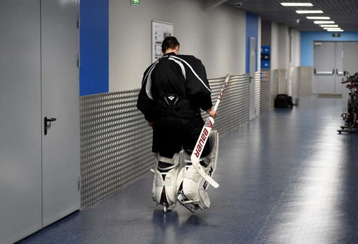 Раскатка "Авангарда" перед выездным матчем со "Спартаком"