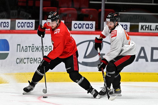 Раскатка «Авангарда» перед матчем с «Амуром»