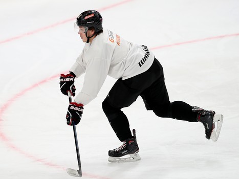 Раскатка «Авангарда» перед матчем с «Автомобилистом»