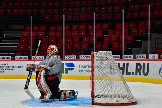 Тренировка «Авангарда» перед матчем с «Адмиралом»