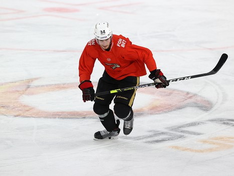 Тренировка «Авангарда» перед матчем в Екатеринбурге