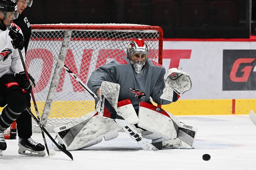 Раскатка «Авангарда» перед матчем с «Автомобилистом»