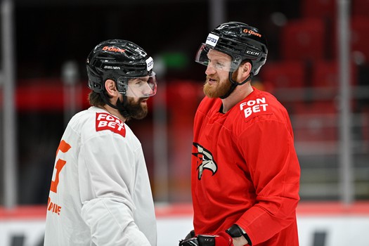 Раскатка «Авангарда» перед третьим матчем финала Востока с «Ак Барсом»