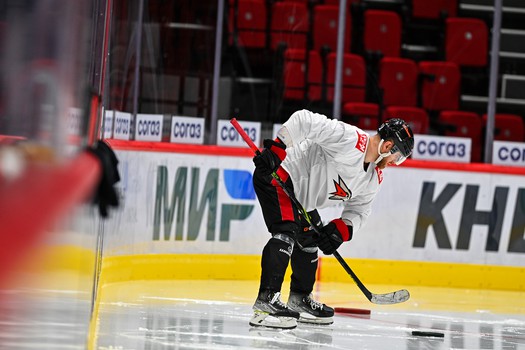 Тренировка «Авангарда» перед матчем с «Адмиралом»