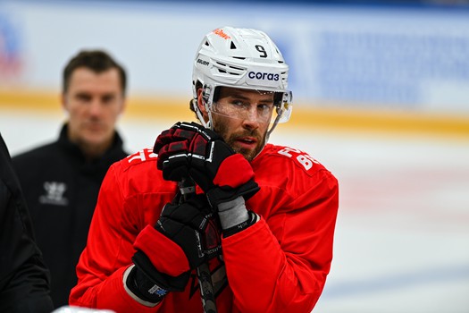 Раскатка «Авангарда» перед матчем в Магнитогорске