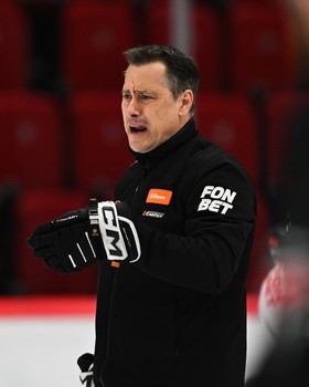 Тренировка «Авангарда» перед первым матчем серии с ЦСКА