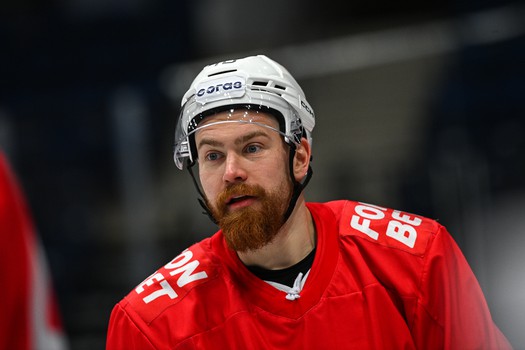 Раскатка «Авангарда» перед матчем в Минске