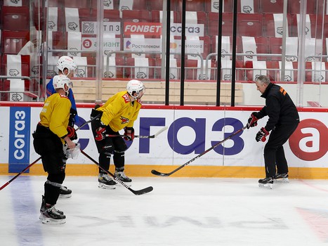 Раскатка «Авангарда» перед выездным матчем с «Трактором»