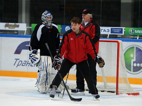 Раскатка "Авангарда" во Владивостоке перед матчем с "Адмиралом"