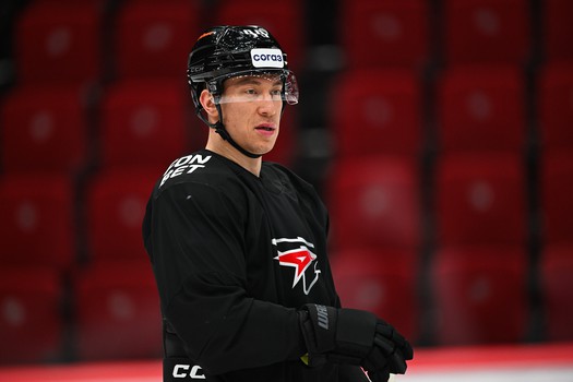 Тренировка «Авангарда» перед первым матчем серии с «Нефтехимиком»