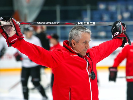 Раскатка «Авангарда» перед матчем против СКА