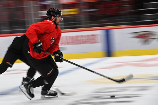 Тренировка «Авангарда» перед матчем с «Нефтехимиком»