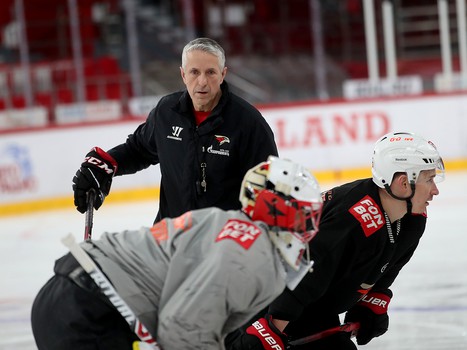 Тренировка «Авангарда» в Екатеринбурге перед третьим матчем серии с «Автомобилистом»