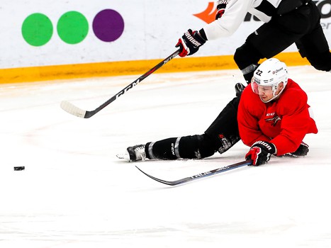 Раскатка «Авангарда» перед выездным матчем с «Металлургом»