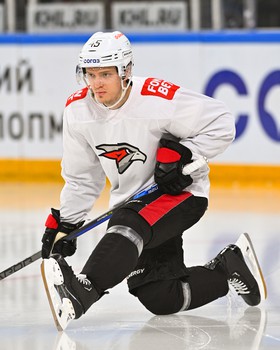 Раскатка «Авангарда» перед матчем в Магнитогорске