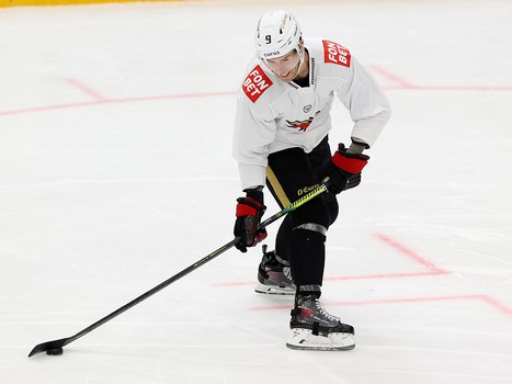 Раскатка «Авангарда» перед матчем в Нижнем Новгороде