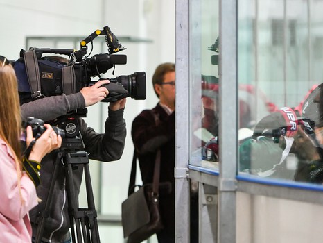 Открытая тренировка "Авангарда" для СМИ