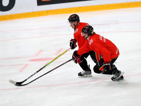 Раскатка «Авангарда» перед матчем с ЦСКА