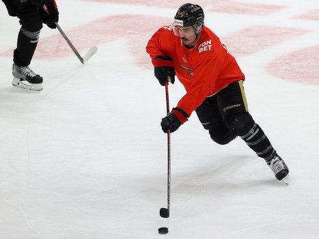 Тренировка «Авангарда» перед матчем с «Нефтехимиком»