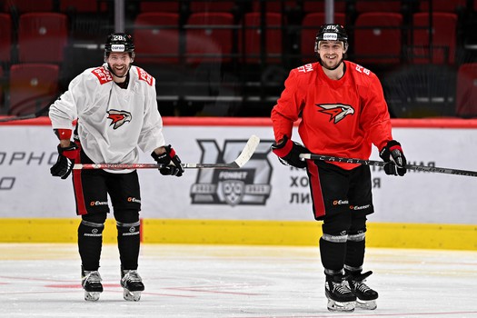 Раскатка «Авангарда» перед матчем с «Амуром»