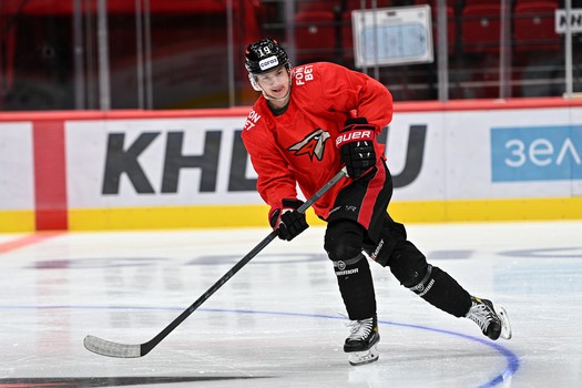 Раскатка «Авангарда» перед матчем с «Барысом»