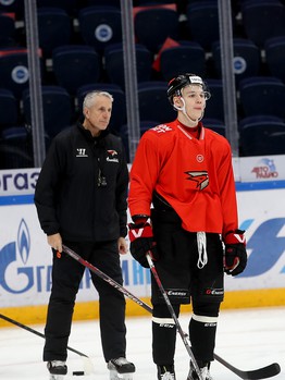 Раскатка «Авангарда» перед юбилейным матчем с «Ак Барсом»