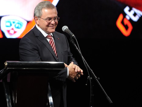 Презентация игроков и тренеров хоккейной команды "Авангард" перед сезоном КХЛ-2014/15