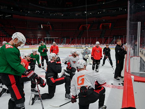 Тренировка «Авангарда» на G-Drive Арене