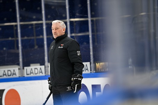 Раскатка «Авангарда» перед третьим матчем серии с «Сибирью» в Новосибирске