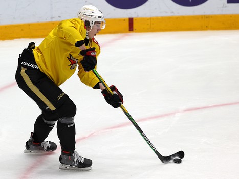 Тренировка «Авангарда» перед матчем в Новосибирске