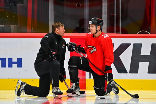 Тренировка «Авангарда» перед матчем с «Адмиралом»