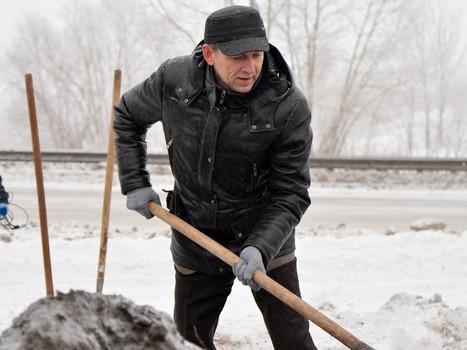 Открытие аллеи, посвященной 65-летию омского хоккея