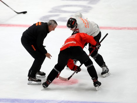 Раскатка «Авангарда» перед матчем с рижским «Динамо»