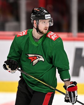 Раскатка «Авангарда» перед матчем с московским «Динамо»