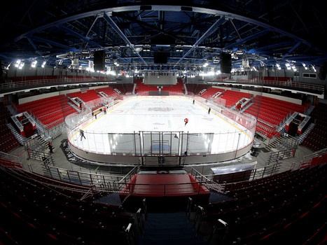 Раскатка «Авангарда» перед матчем в Екатеринбурге