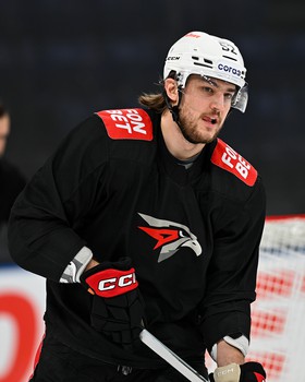 Раскатка «Авангарда» перед матчем в Новосибирске