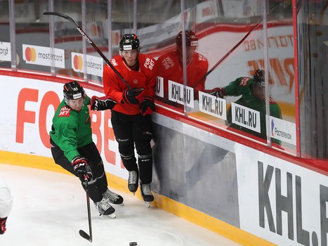 Раскатка «Авангарда» перед матчем с «Автомобилистом»