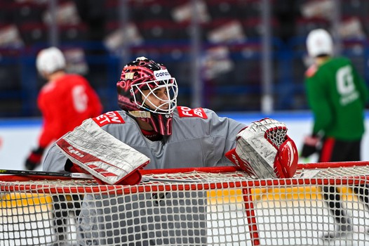 Раскатка «Авангарда» перед матчем в Магнитогорске