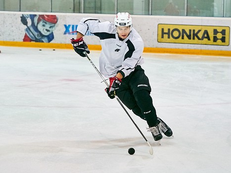 Тренировка "Авангарда" перед отъездом в Челябинск