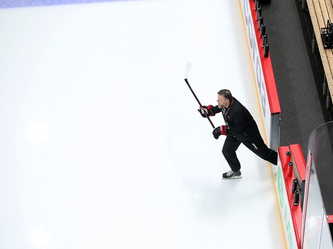 Раскатка «Авангарда» перед матчем с рижским «Динамо»