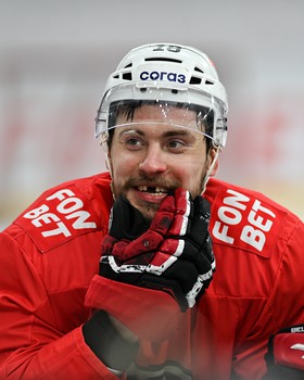 Тренировка «Авангарда» перед матчем в Екатеринбурге