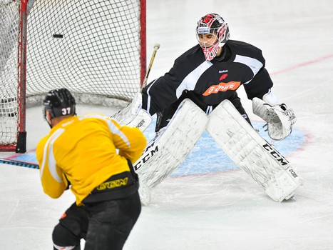 Раскатка "Авангарда" перед матчем с "Куньлунь Ред Стар"